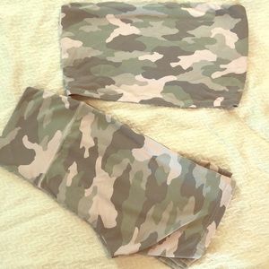 Aerie Chill Tube Top and matching Bike Short set